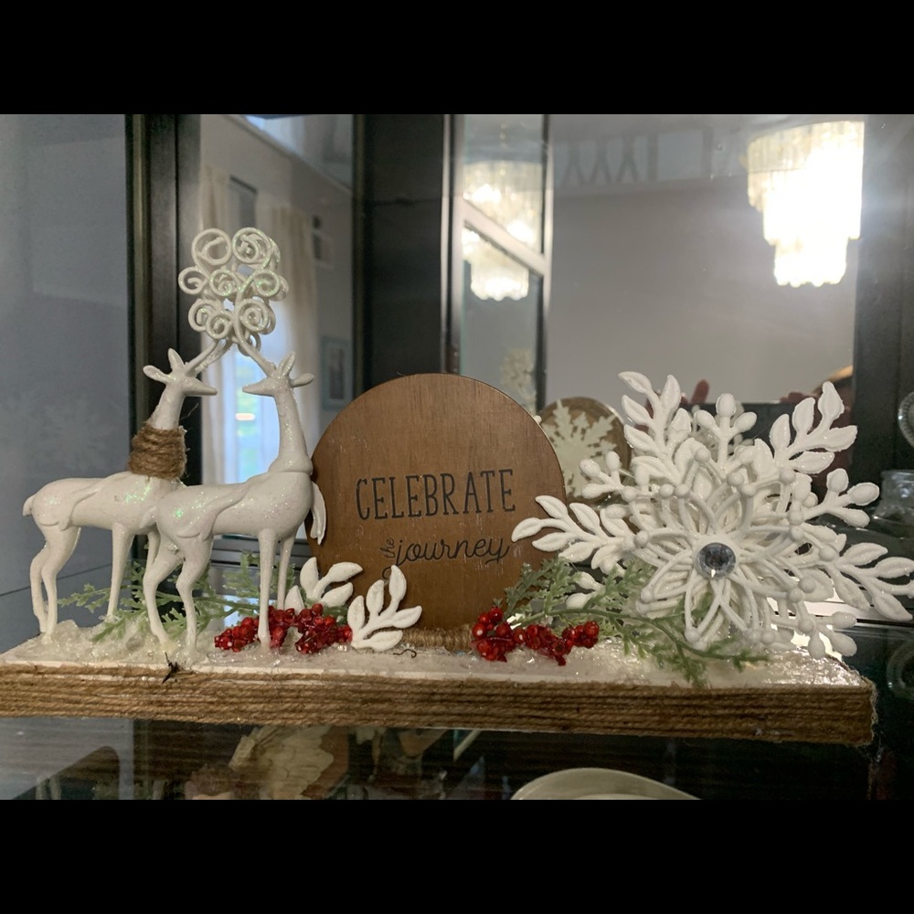 Hand crafted holiday decor.